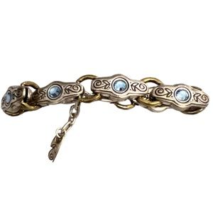 Brighton Celestial mixed metals blue jeweled bracelet